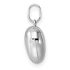 Black Bow Jewelry 14k White Gold Puffed Heart Pendant, 12mm - 2 of 4