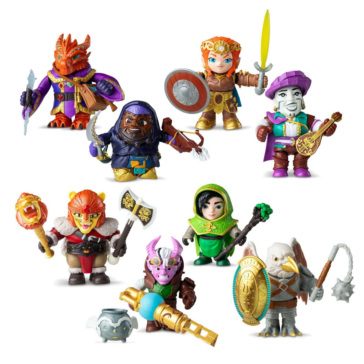 Детские фигурки Dungeons & Dragons Questers Adventurer Characters Blind Pack - 3.75" BuildableToy Figure — фото 2