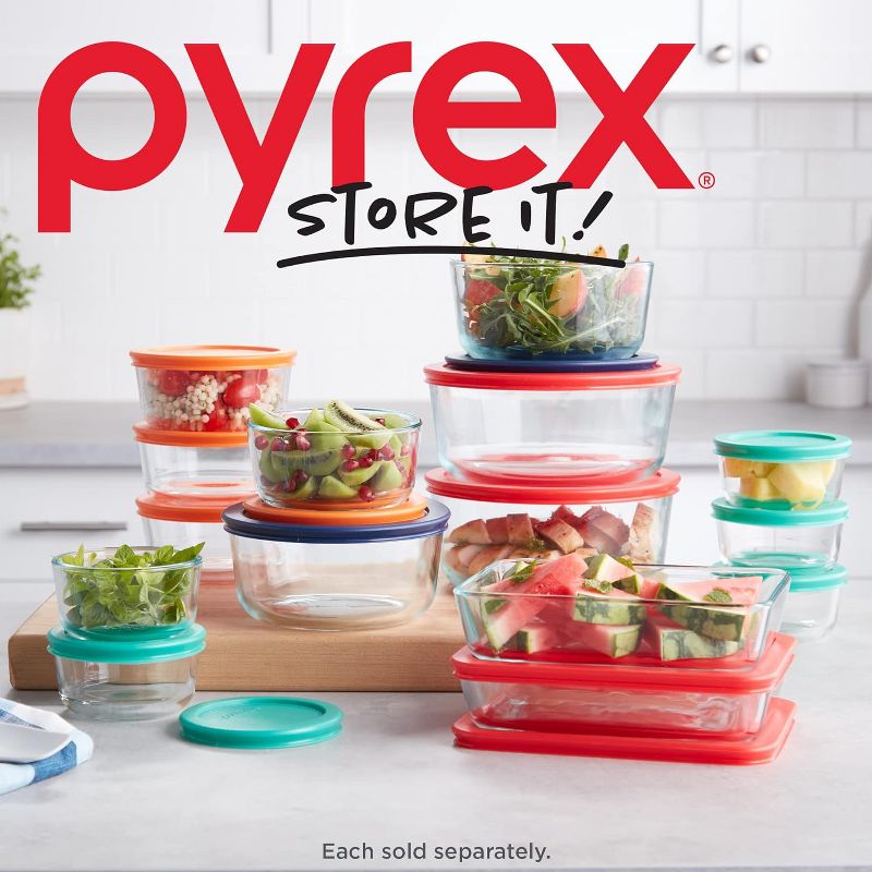 Pyrex Simply Store 4-PC Large Glass Food Storage Containers Set, 4 of 5