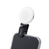 Insten Video Conference Lighting Kit, LED Mini Ring Lights Clip on (Small, Thumb Size Clip) for Phone & Tablet, Dimmable, Button Control - 2 of 4
