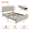 CuisinSmart Modern Upholstered Bed Frame with Button Tufted Headboard & Storage Drawers, Wooden Slats Support, No Box Spring Needed - 2 of 4