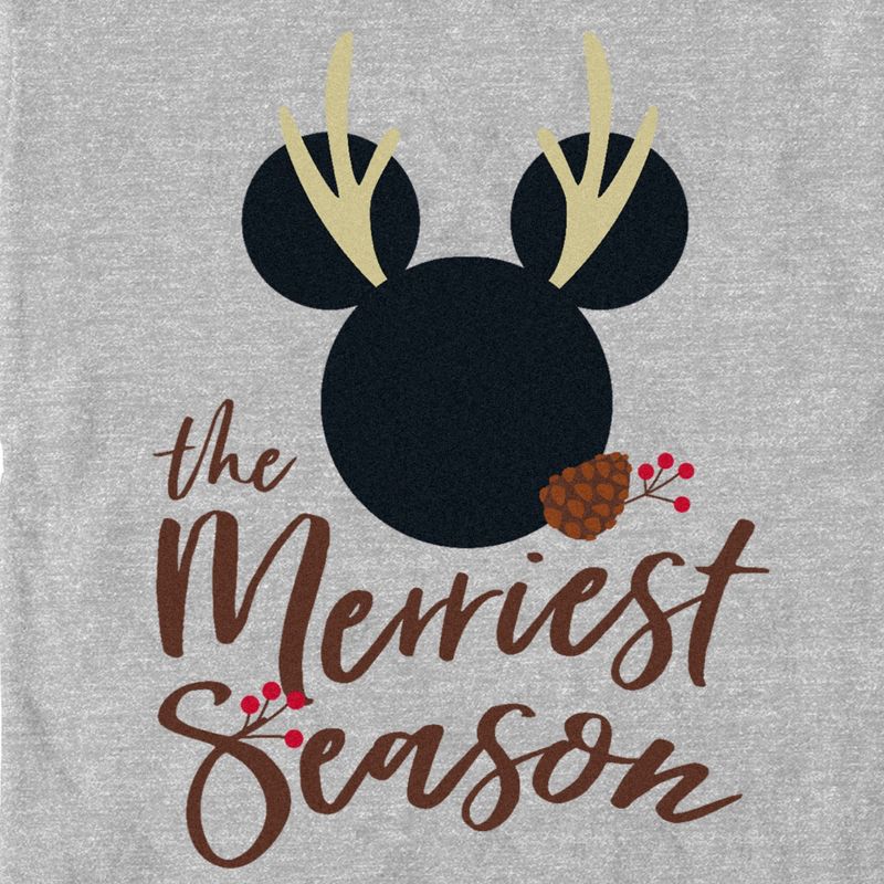 Men's Mickey & Friends The Merriest Season Logo T-Shirt, 2 of 6