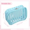Unique Bargains Portable PVC Clear Zipper Makeup Bag Organizers 1 Pc - 2 of 4
