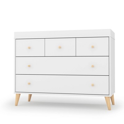 Teen Austin 5 Drawer Kids' Dressers White - Dadada Baby : Target