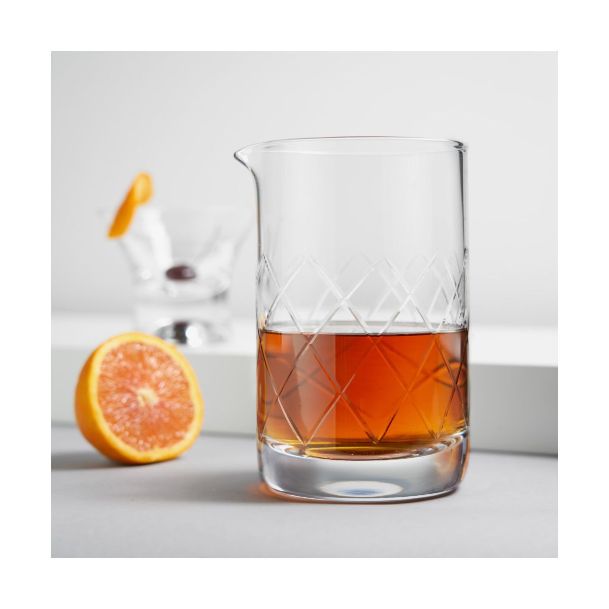 Viski Cocktail Mixing Glass, Crystal Pitcher,Clear - thumbnail 5