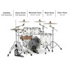 Mapex Saturn Fusion 4-Piece Shell Pack With 20" Bass Drum Satin White - 2 of 3