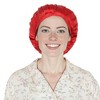 Anna-Kaci Women Satin Sleep Bonnet Adjustable Tie Back Hair Protection Cap for All Hair Types - 4 of 4