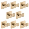 2-Pack Stainless Steel Wall-Mounted Towel and Coat Hooks for Bathroom, Bedroom, Kitchen - 2 of 4