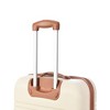 Naysaye Luggage 2 Piece Hardshell Luggage Set with Spinner Wheels TSA Lock Expandable for Travel, Brown and White, 19"*13"*28" - 4 of 4