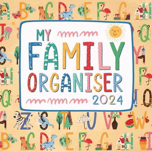 The Gifted Stationery 2024 Square Wall Calendar, Abc Family Organizer,  16-month Home Organizers Theme With 180 Reminder Stickers (12 X 12 In) :  Target