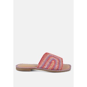 Kivah Handwoven Raffia Slip-On Flats - 1 of 4