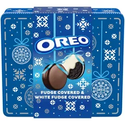 Oreo Limited Edition Fudge Covered and White Fudge Covered Chocolate Sandwich Cookies - 16.4oz