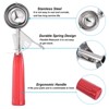 Unique Bargains Stainless Steel Durable Handle Spring Trigger Ice Cream Scoop - 3 of 4