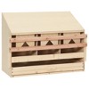 vidaXL Chicken Laying Nest 3 Compartments 28.3"x13"x21.3" Solid Pine Wood - 4 of 4