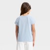 Girls' Short Sleeve Dance Graphic T-Shirt - Cat & Jack™ Light Blue - 3 of 4