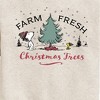 Boys' - Peanuts - Farm Fresh Trees Graphic Long Sleeve Fleece Sweatshirt - 2 of 4