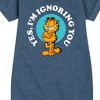 - Garfield - Ignoring You Graphic Short Sleeve Fleece Dress - 2 of 4