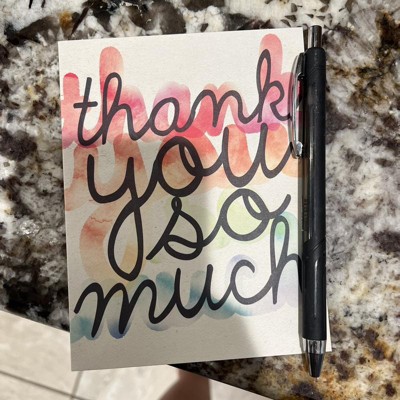 Green Inspired 10ct Rainbow Thank You Cards : Target