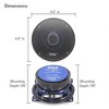 Pyle 4 Inch Upgraded Blue Poly Injection Cone 2 Way 180 Watt 4 Ohm Car Sound Speaker with Non Fatiguing Butyl Rubber Surround - 2 of 4