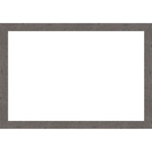 Amanti Art Rustic Plank Espresso Narrow Framed Dry Erase Magnetic Board - 1 of 4