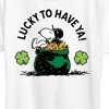 Women's - Peanuts - Lucky To Have Ya Short Sleeve Graphic T-Shirt - 2 of 4