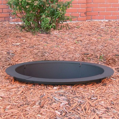 Sunnydaze 36-Inch Black Steel Wood Burning Fire Pit Ring