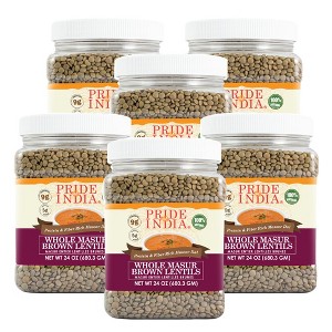 PRIDE OF INDIA Whole Brown Crimson Lentils - 1 of 4