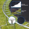 UNISOAR 8FT Trampoline Outer Net with Soft Basketball board, ball and inflator，Blue/Pink - 2 of 4