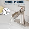 LunaLulinlk Sink faucet with countertop, bathroom faucet for sink, single hole single handle faucet - 3 of 4