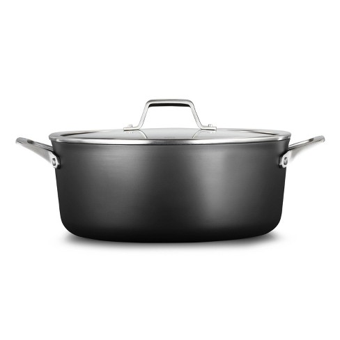 Calphalon Premier 13 Flat Wok Frying Pan, Hard-Anodized Nonstick Cookware  with MineralShield Technology, Dishwasher & Oven Safe