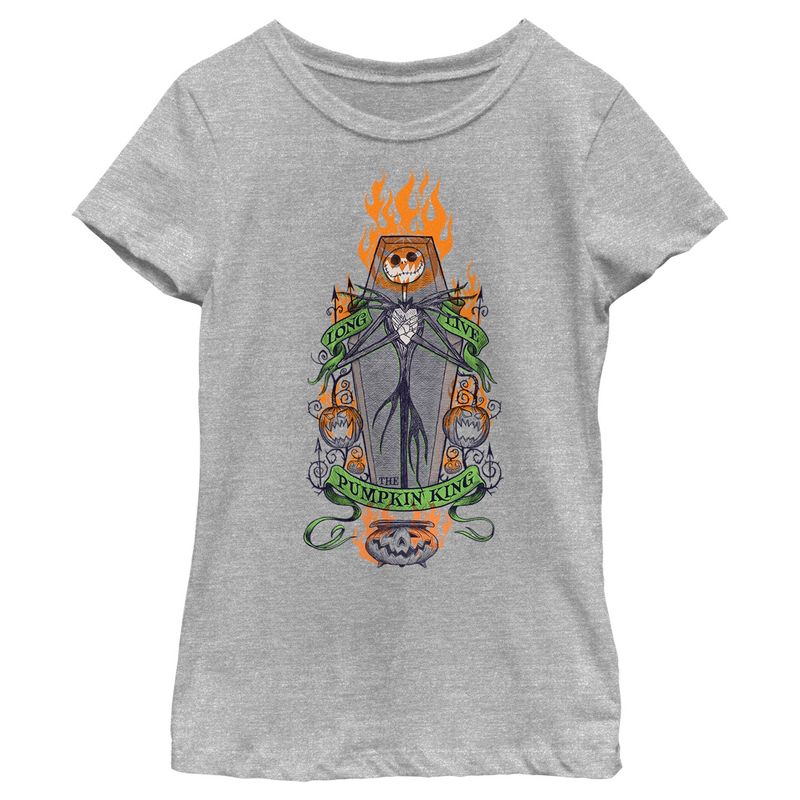 Girl's The Nightmare Before Christmas Long Live the Pumpkin King T-Shirt, 1 of 6