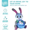 Joiedomi 5/6 FT Easter Inflatable Bunny Outdoor Decoration with Build-in LEDs for Easter Holiday Party Indoor, Outdoor, Yard, Garden, Lawn Decor - 2 of 4