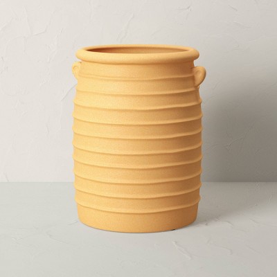 Large Indoor/Outdoor Earthenware Ribbed Planter Terracotta - Opalhouse™ designed with Jungalow™