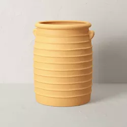 Indoor/Outdoor Earthenware Ribbed Planter Terracotta - Opalhouse™ designed with Jungalow™