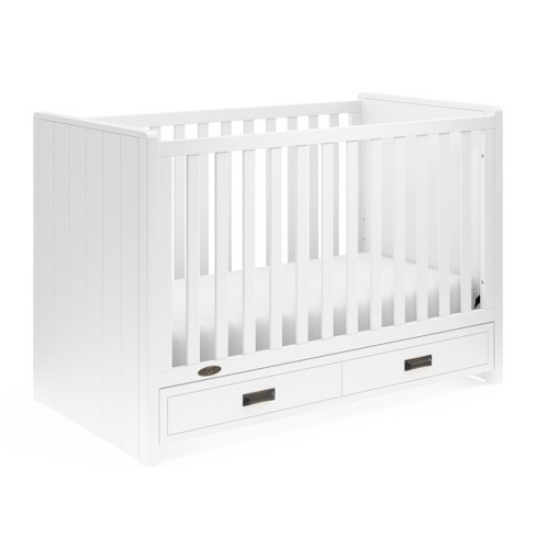 Graco Cottage 3 In 1 Convertible Crib With Drawer White Target