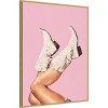 Amanti Art These Boots Pink II by Vertigo Artography Canvas Wall Art Print Framed - 2 of 4
