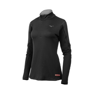 Mizuno Women's Breath Thermo Base Layer Half Zip Running Pullover - 1 of 4