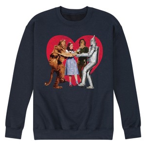 Men's - Wizard of Oz - Dorthy and Friends Photo Heart Graphic Fleece Sweatshirt - 1 of 4