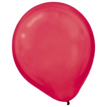 Amscan Pearlized Latex Balloons Packaged 12'' 3/Pack Apple Red 72 Per Pack (113251.4) 113251.40
