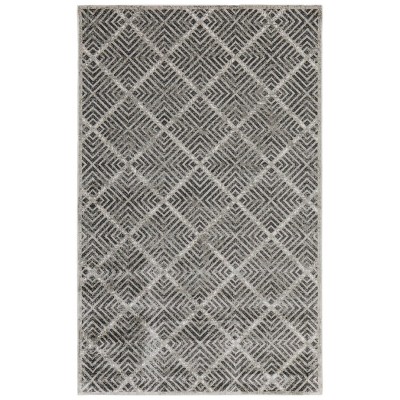 Katari Modern Geometric Gray/Tan/Black Area Rug