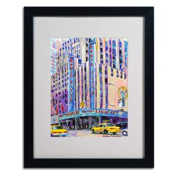 Trademark Fine Art -Richard Wallich 'Radio City Music Hall' Matted Framed Art