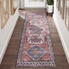 Vintage Runner Rug Boho Rugs Non Slip Runner Rug Stain Resistant Carpet Low Pile Soft Touch Floor Cover - 2 of 4