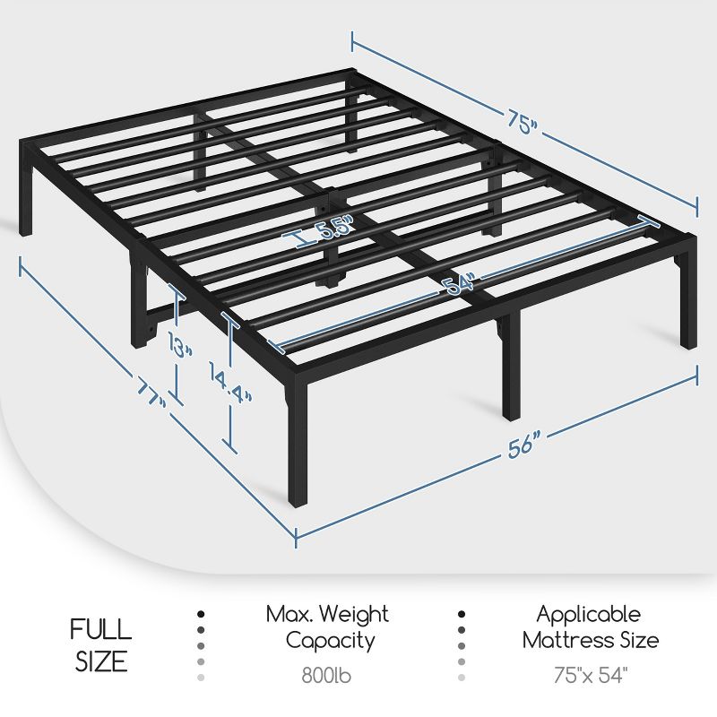 Yaheetech Tool-free 5-minute Assembly Bed Frame with Ultra-Durable Support, 3 of 8