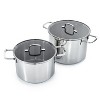 BergHOFF Helix Recycled 18/10 Stainless Steel Stockpots With Glass Lid - 2 of 4