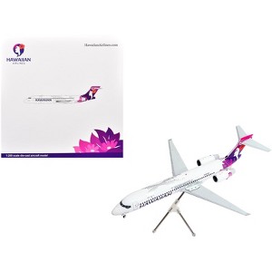 Boeing 717-200 Commercial Aircraft "Hawaiian Airlines" White with Purple Graphics 1/200 Diecast Model Airplane by GeminiJets - 1 of 4