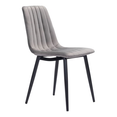 Set of 2 Dolores Dining Chairs Gray - ZM Home