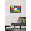 Trends International DC Comics Batman: 85th Anniversary - Minimalist The Batmobiles Framed Wall Poster Prints - 2 of 4