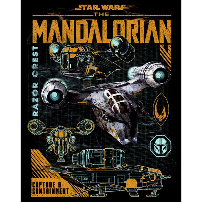 Boy's Star Wars The Mandalorian Razor Crest Capture and Containment T-Shirt, 2 of 6