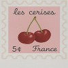 Rerun Island Women's Les Cerises France Short Sleeve Graphic Cotton Baby Tee - Cloud Dancer 1X - 2 of 4
