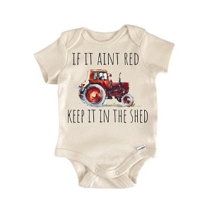 Farmhand Farmer Tractor - Baby Boy Girl Clothes Infant Onesie® Funny Cute Newborn GS1 - 1 of 4